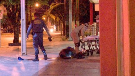 Tentativa de arrombamento e acusado morto em Sorriso - maio 2016 (SN/Bruno Bortolozo)
