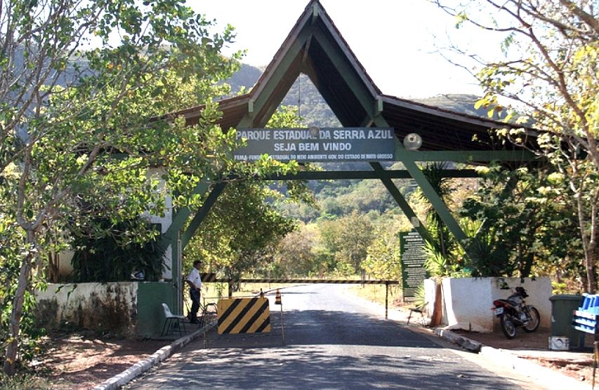 Parque Estadual Serra Azul entrada, julho de 2018 (ass) – Só Notícias