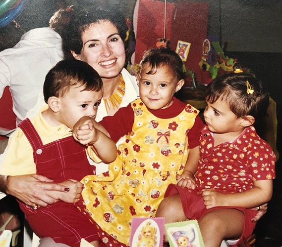 Fátima Bernardes relembra foto dos filhos crianças - Só ...
