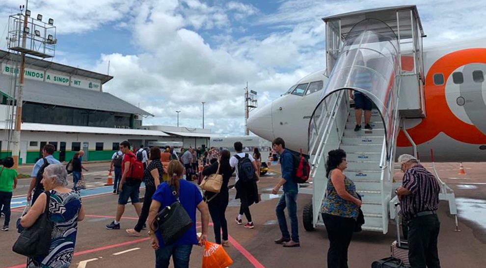 Sinop tem recorde de passageiros no aeroporto; mais de 20 mil no mês passado