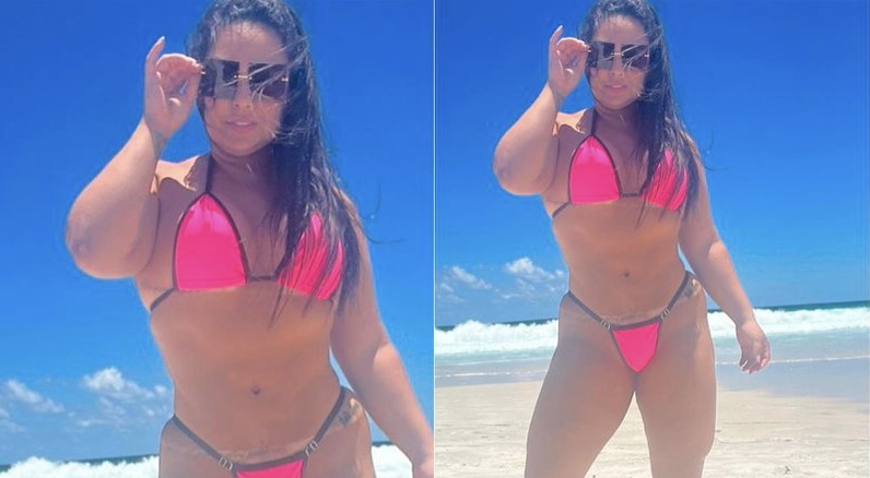 mulher-melancia-posou-de-biqu-ni-na-praia-e-recebeu-elogios-s-not-cias