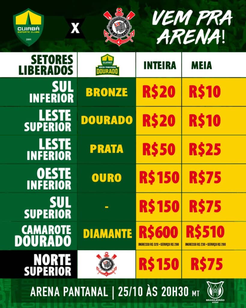 Arena abre venda de ingressos para a grande final da Conmebol