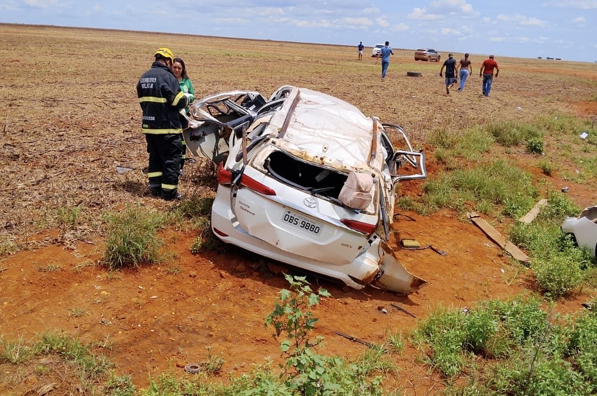 Duas mulheres morrem e homem fica ferido em acidente em Lucas do Rio Verde