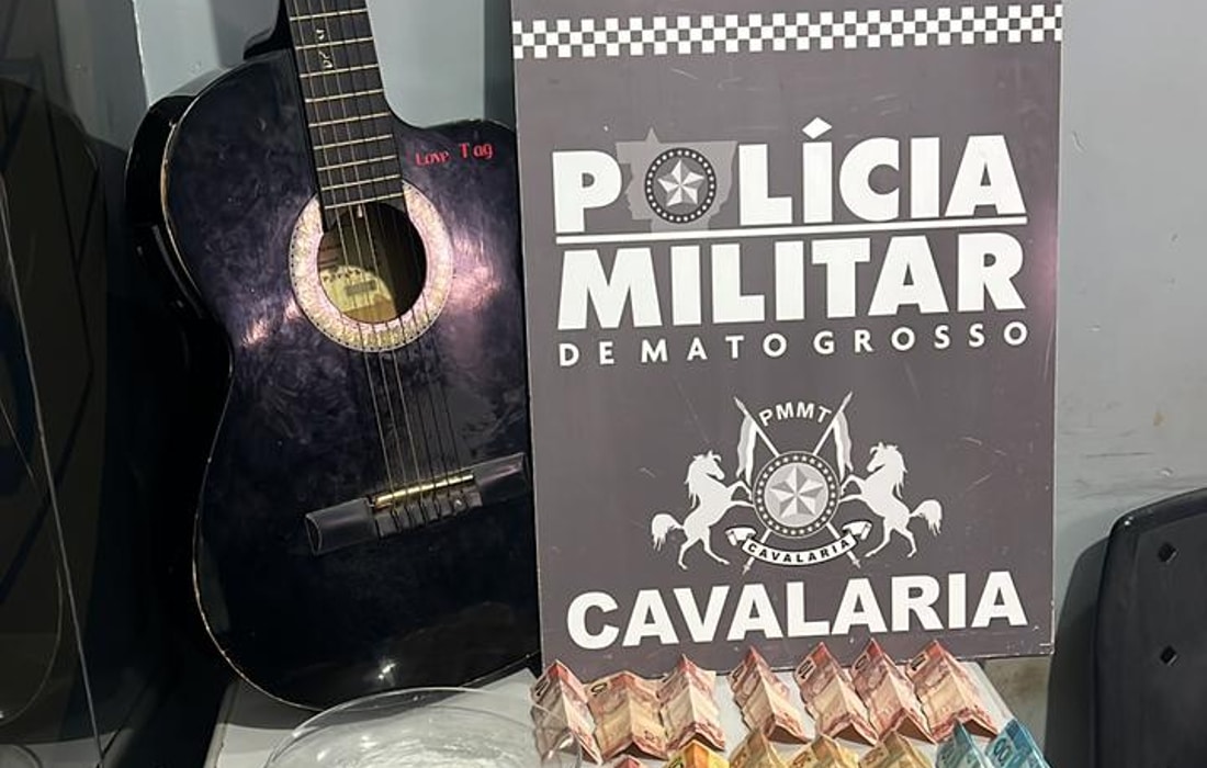 Nova Mutum: quatro adolescentes e dois suspeitos são detidos com drogas escondidas em violão
