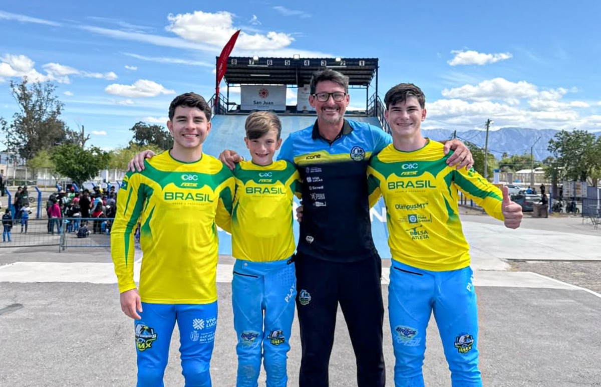 Atletas de Lucas do Rio Verde conquistam medalhas de BMX na Argentina