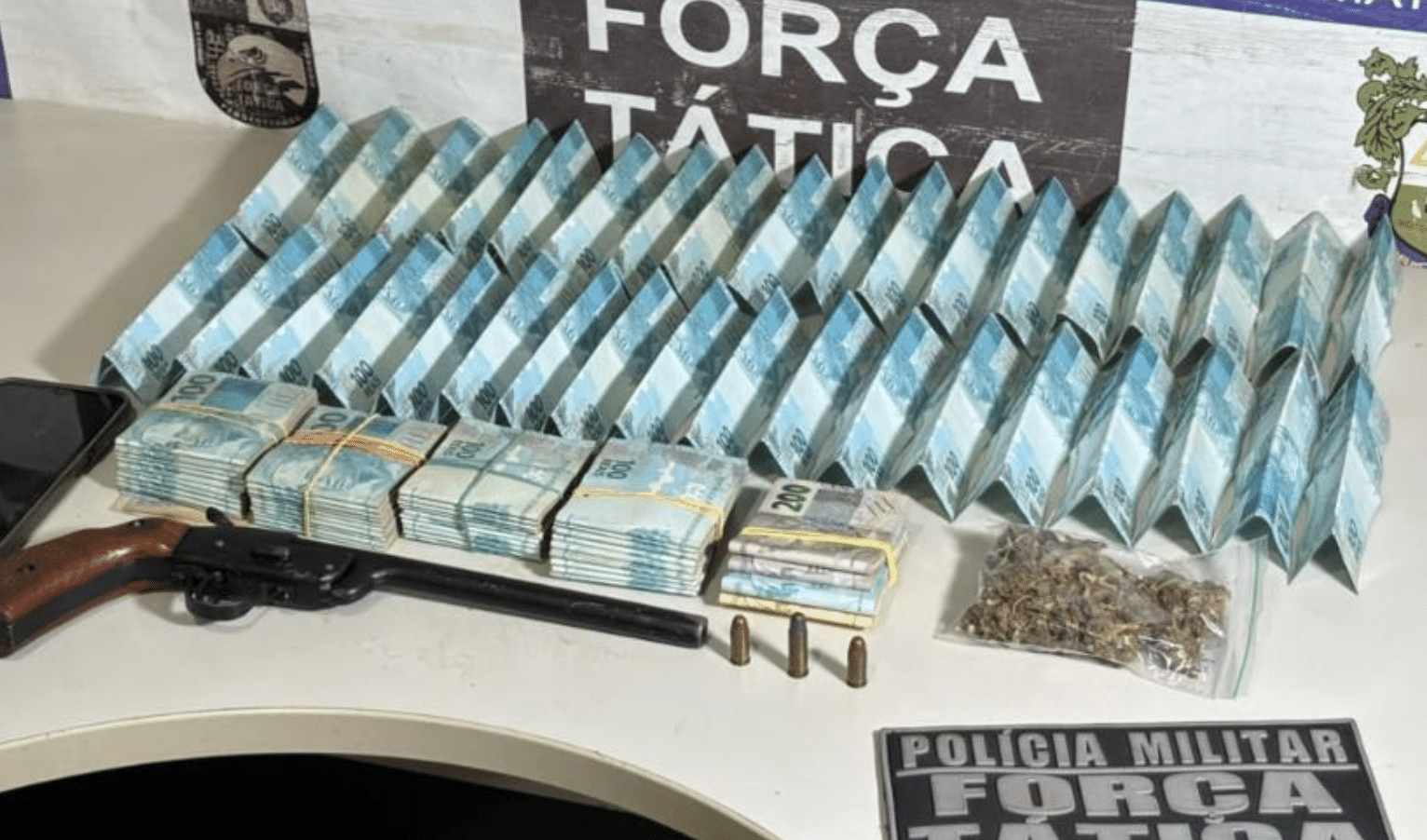 PM recupera telhas furtadas e apreende R$ 54,6 mil em Rondonópolis, MT