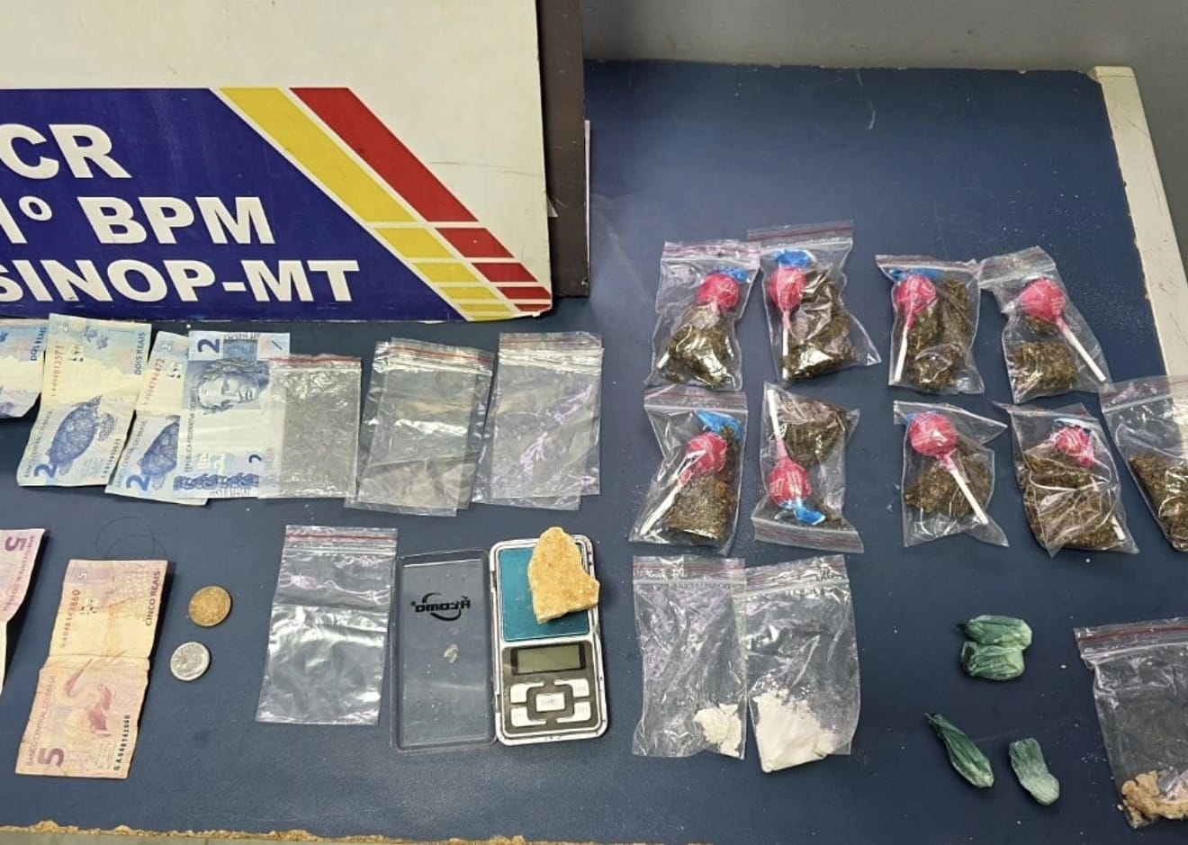Drogas compradas em Sinop são apreendidas em Santa Carmem, MT