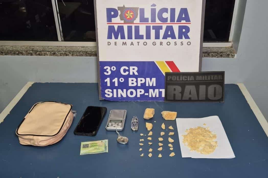 Irmãos são presos com drogas em ação do grupo RAIO em Sinop, MT