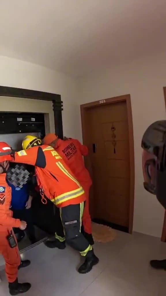 Queda de energia deixa duas pessoas presas em elevadores em Sorriso, MT