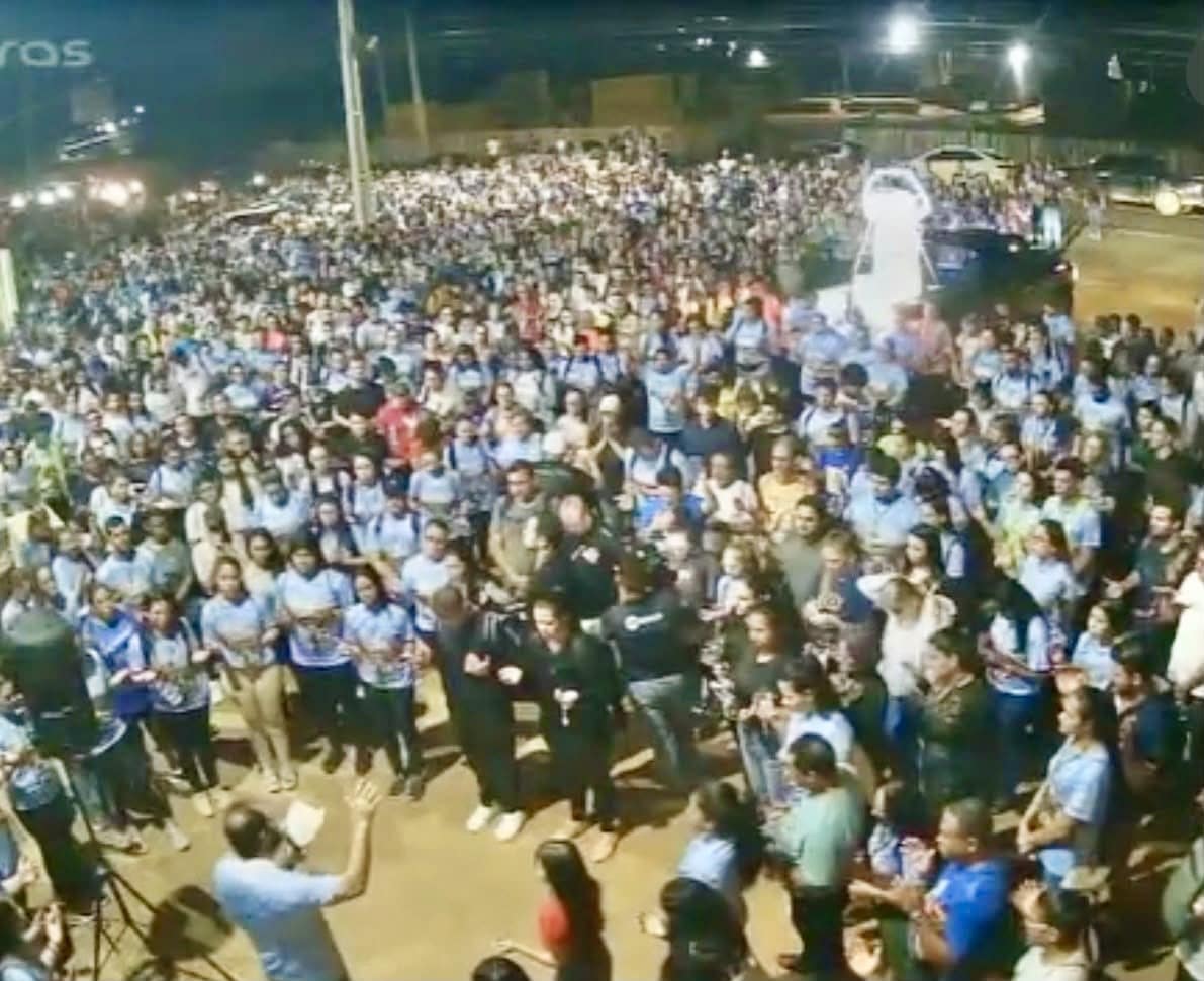Peregrinação de Nossa Senhora Aparecida ocorre em Sinop, MT
